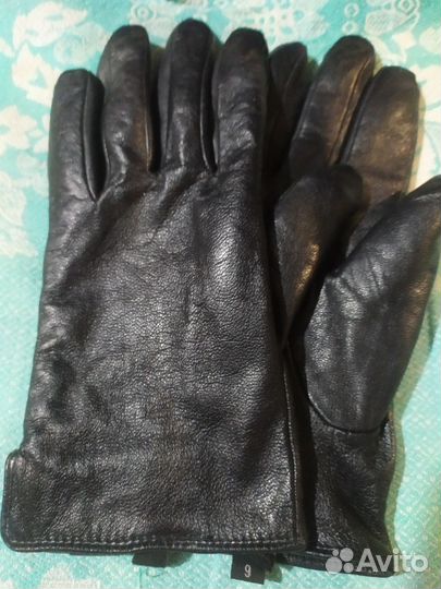 Мужские кожаные перчатки бу