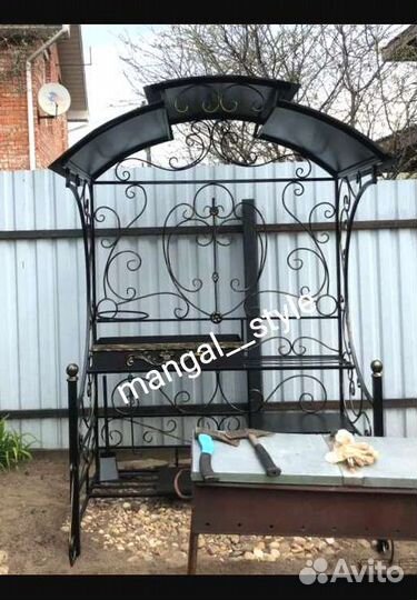 Мангал с крышей