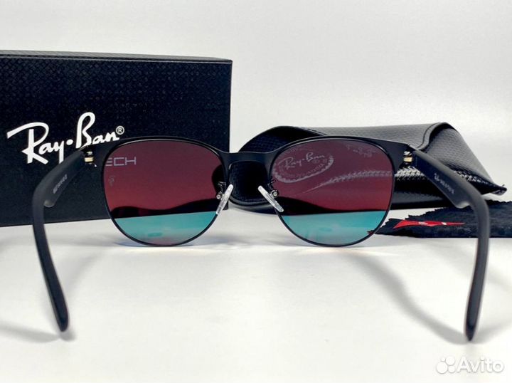 Очки Ray Ban красный градиент