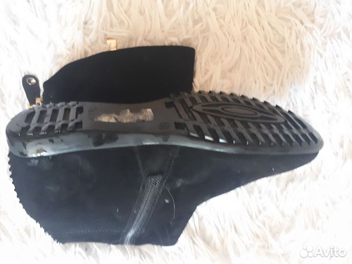 Сапоги женские натуральная замша 37