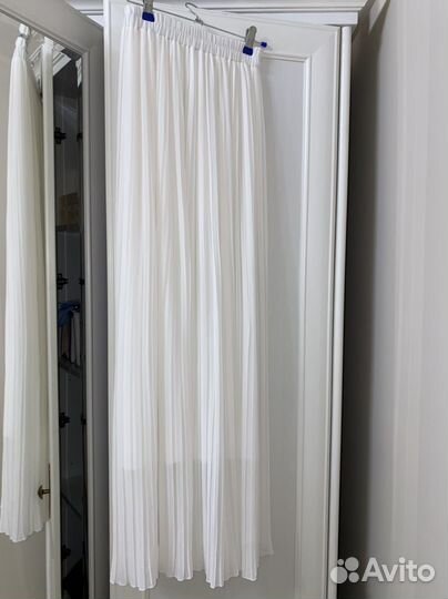 Юбка белая длинная