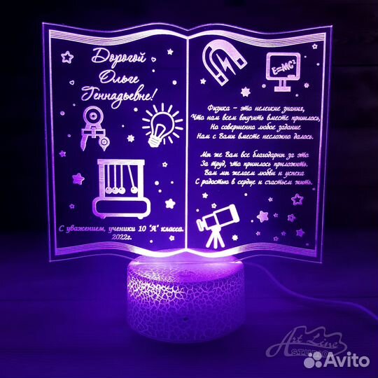 Светодиодный светильник 3D