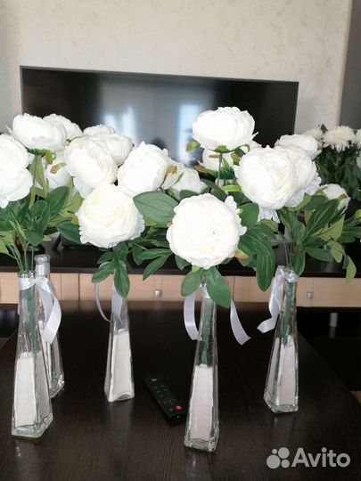 Свадебные украшения на стол