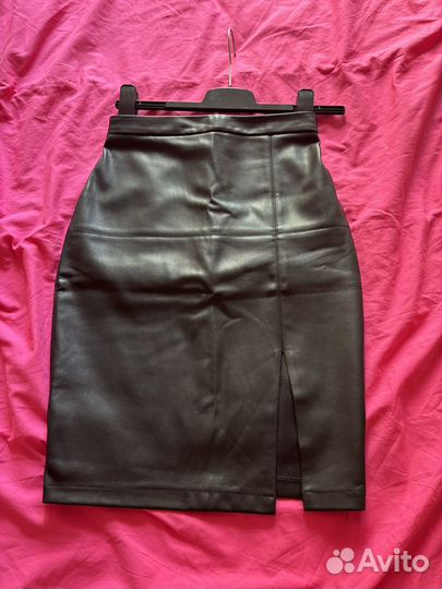 Кожаная юбка