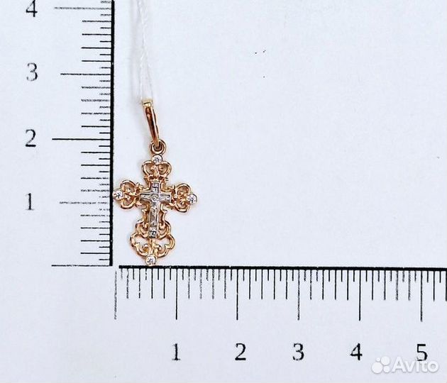 Подвеска с синтетическим камнем Золото