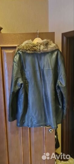 Куртка Дубленка кожаная мужская кожаная 56- 58