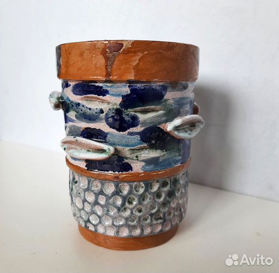 Керамическая ваза под цветы, предметы