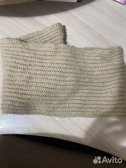 Зимний комплект шапка и шарф женский