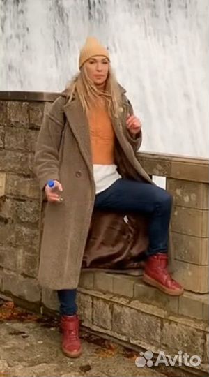 Пальто женское чебурашка