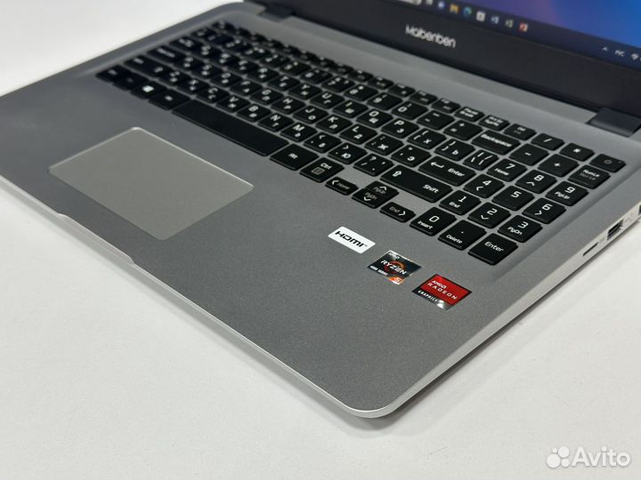 Новый ноут IPS Ryzen 5 6 ядер SSD512g 8G озу