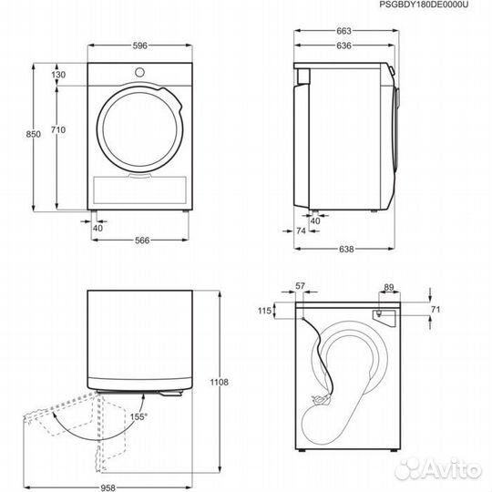 Сушильная машина AEG T8DBG49SR