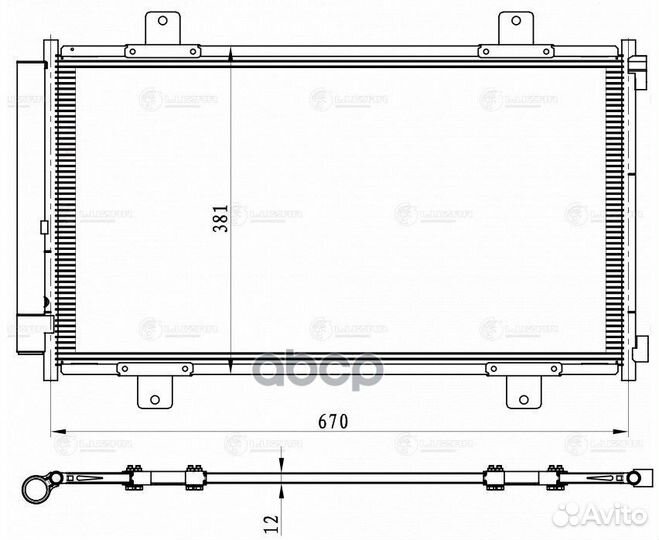 Радиатор кондиц. для а/м Suzuki SX4 II (S-Cross