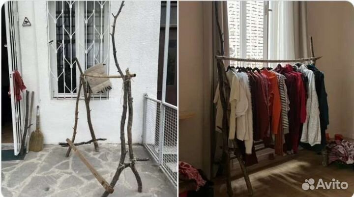 Вешалка для одежды напольная. Ручная работа