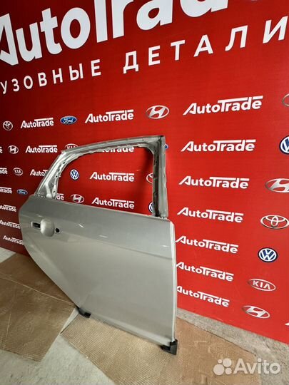 Дверь на ford focus 3 правая, задняя, серебрис