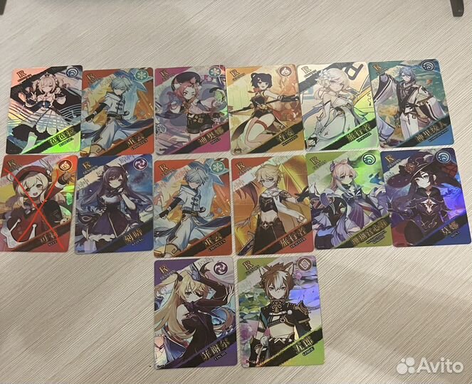 Карточки геншин импакт коллекционные