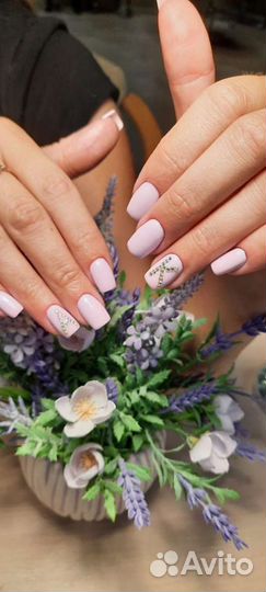 Наращивание гелем и шеллак