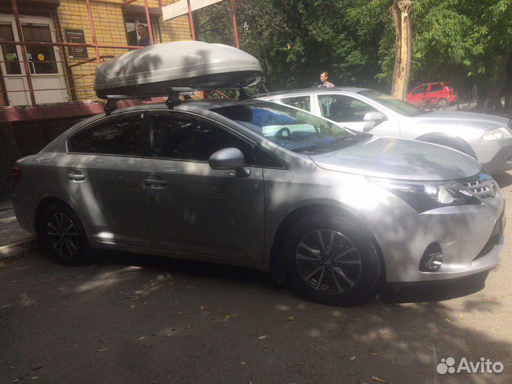 Автобокс багажник на крышу Toyota Avensis серый 41