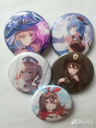 Значки с аниме