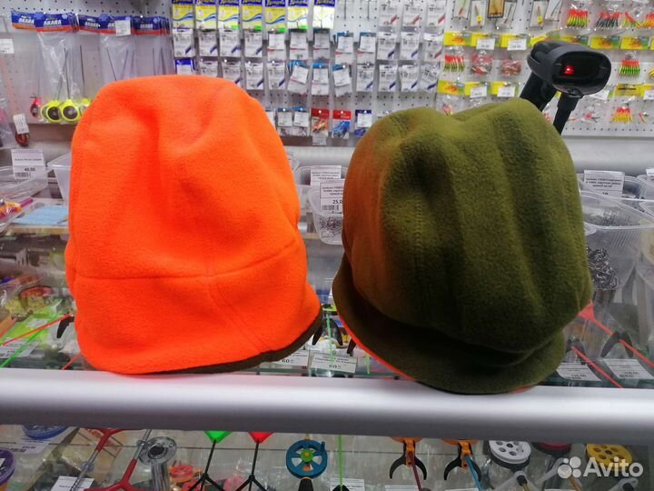 Шапка флисовая сигнальная для охоты