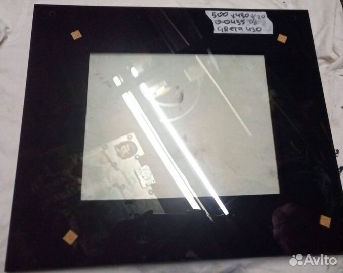 Внешнее стекло плиты gorenje 400 мм черное