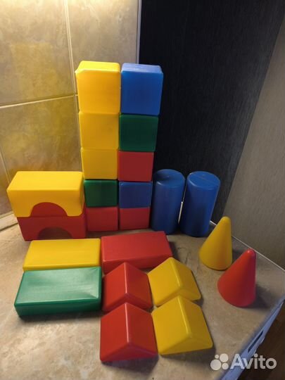 Кубики детские пластиковые