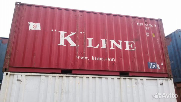 Контейнер (k-line) 20 ft (красный цвет) 6 m