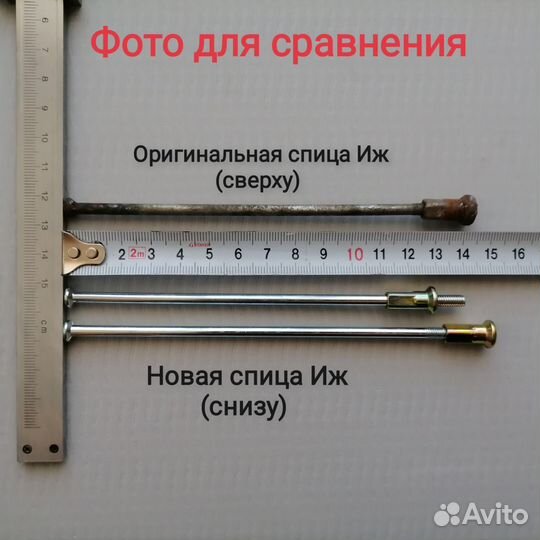 Спицы Иж с ниппелем (36 штук)