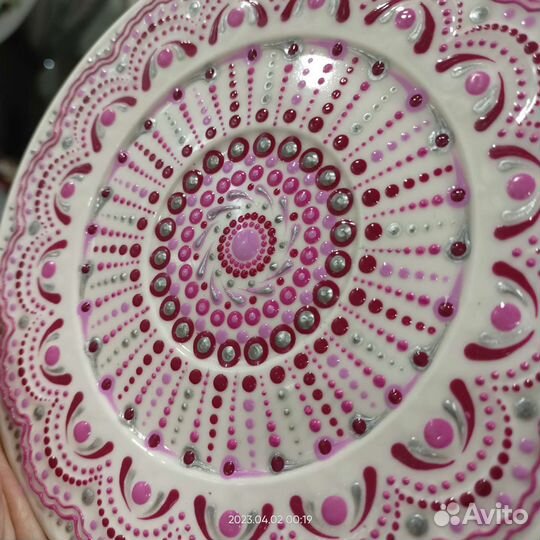 Тарелка ручная роспись