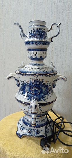 Самовар электрический гжель