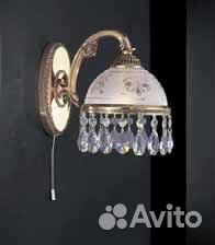 Бра настенный металлический со стеклом Италия