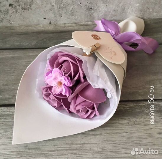 Букет из мыльных цветов