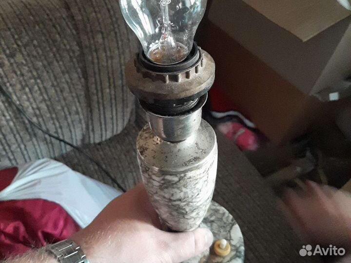 Настольная лампа СССР мрамор