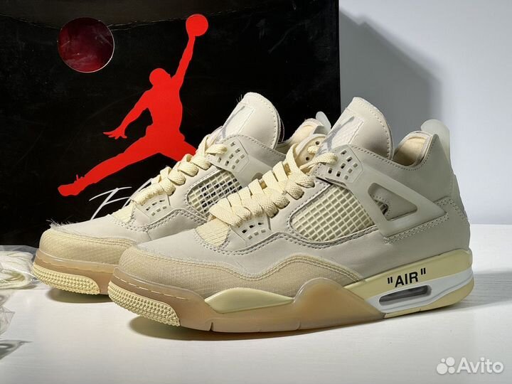 Off-White X Wmns Air Jordan 4 Retro SP Sail