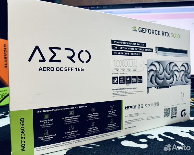 Видеокарта RTX 5080 aero OC SFF 16Gb