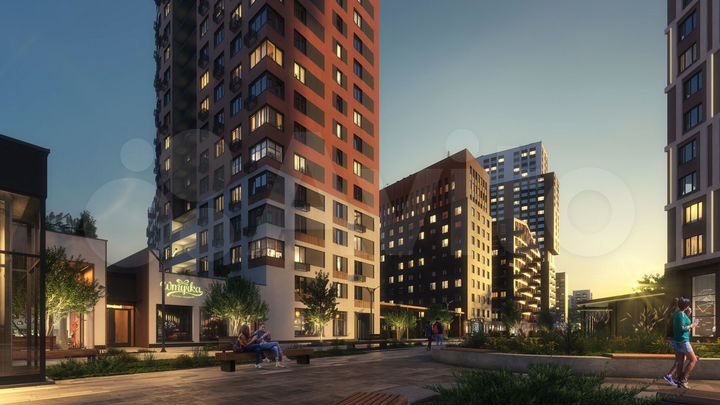 2-к. квартира, 66,9 м², 13/17 эт.