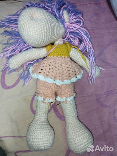 Медведь большой,игрушка вязанная,кукла тряпичные