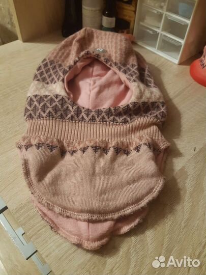 Шапка шлем для девочки