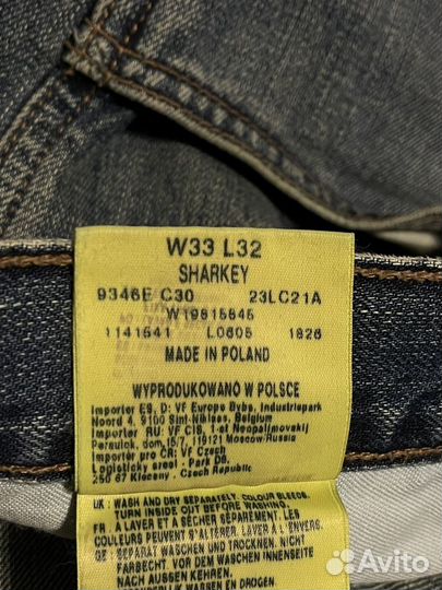 Мужские джинсы wrangler W33 L32 y2k