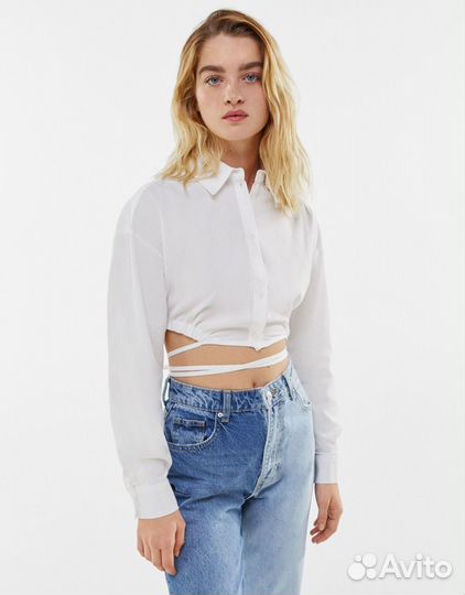 Рубашка Bershka белая