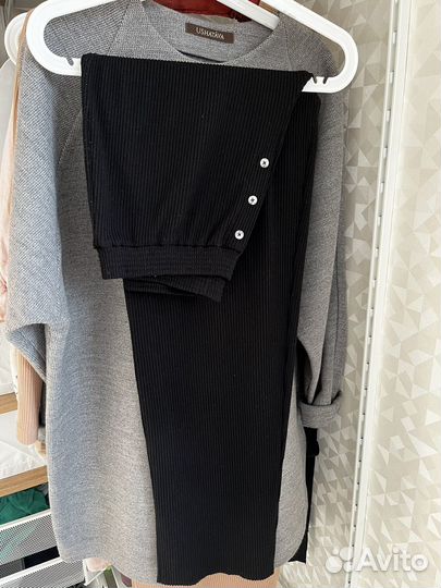 Ushatava пакетом брюки, лонгслив, кофта-пальто