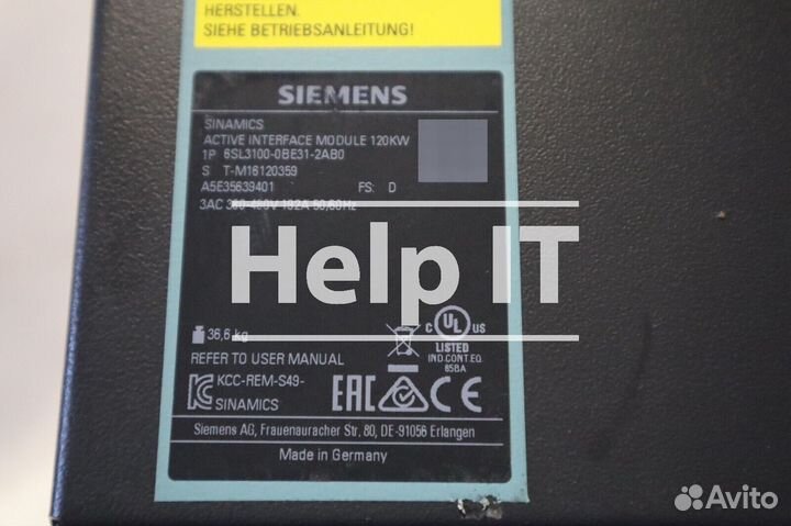 Модуль Siemens Simatic 6SL3100-0BE31-2AB0