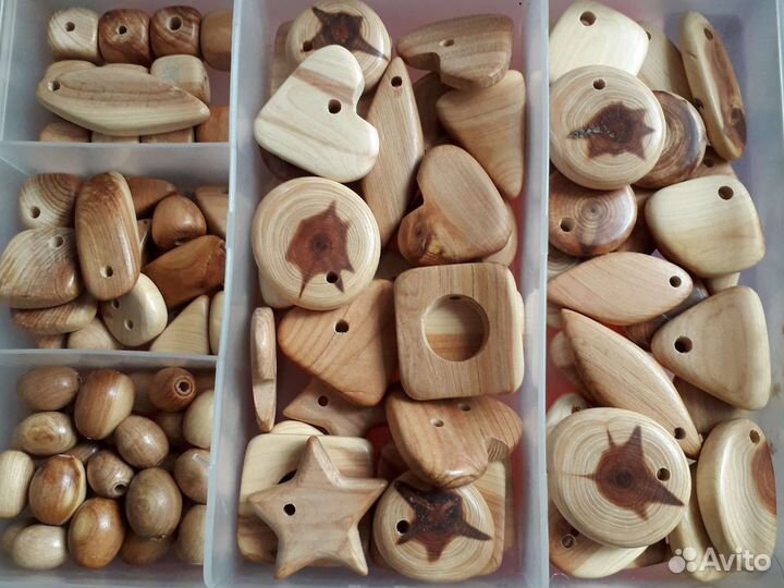 Можжевеловые бусины, деревянные грызунки фурнитура