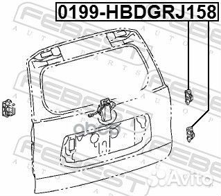 Петля двери багажника toyota land cruiser prado