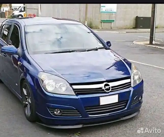 Губа на бампер opel astra h