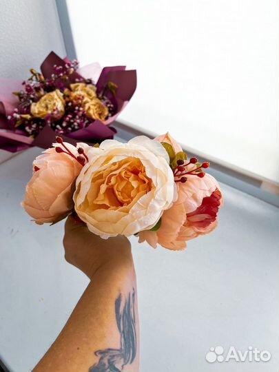 Ободок с цветами