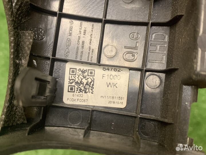 Накладка торпедо Kia Sportage 4 QL