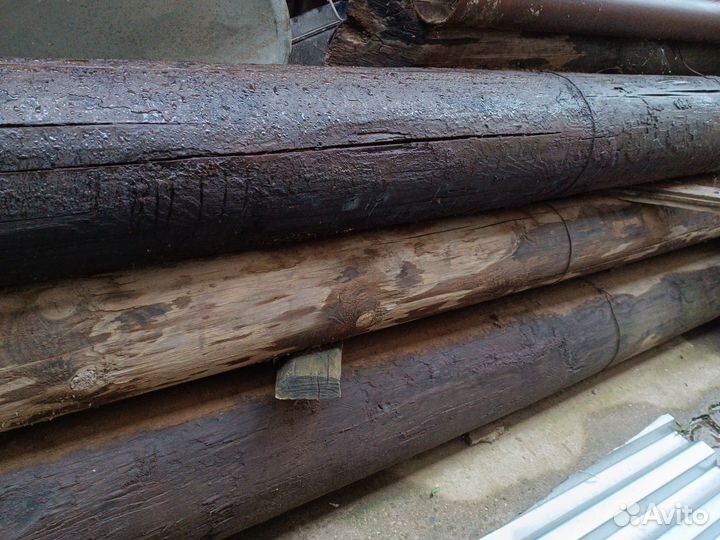 Столбы деревянные