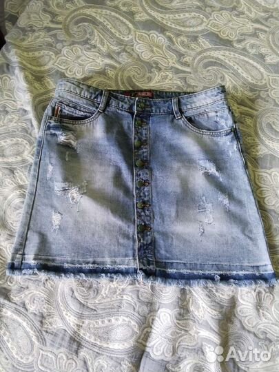 Юбка джинсовая