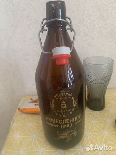 Бутыль стеклянная 1 литр