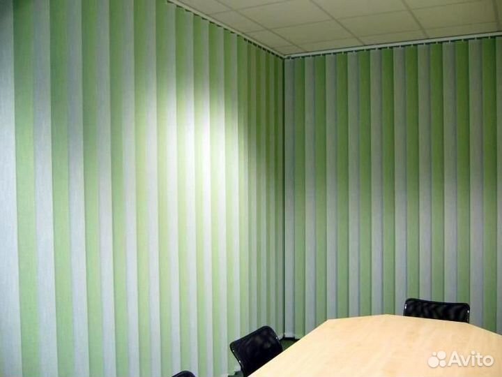 Жалюзи тканевые, цвет светло зеленый